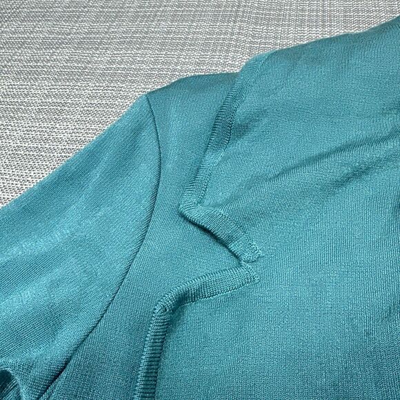 St John Cardigan 2‎ Sweater Blazer Event Dog Show Open Wool Blend Quiet Luxury * - Picture 4 of 11